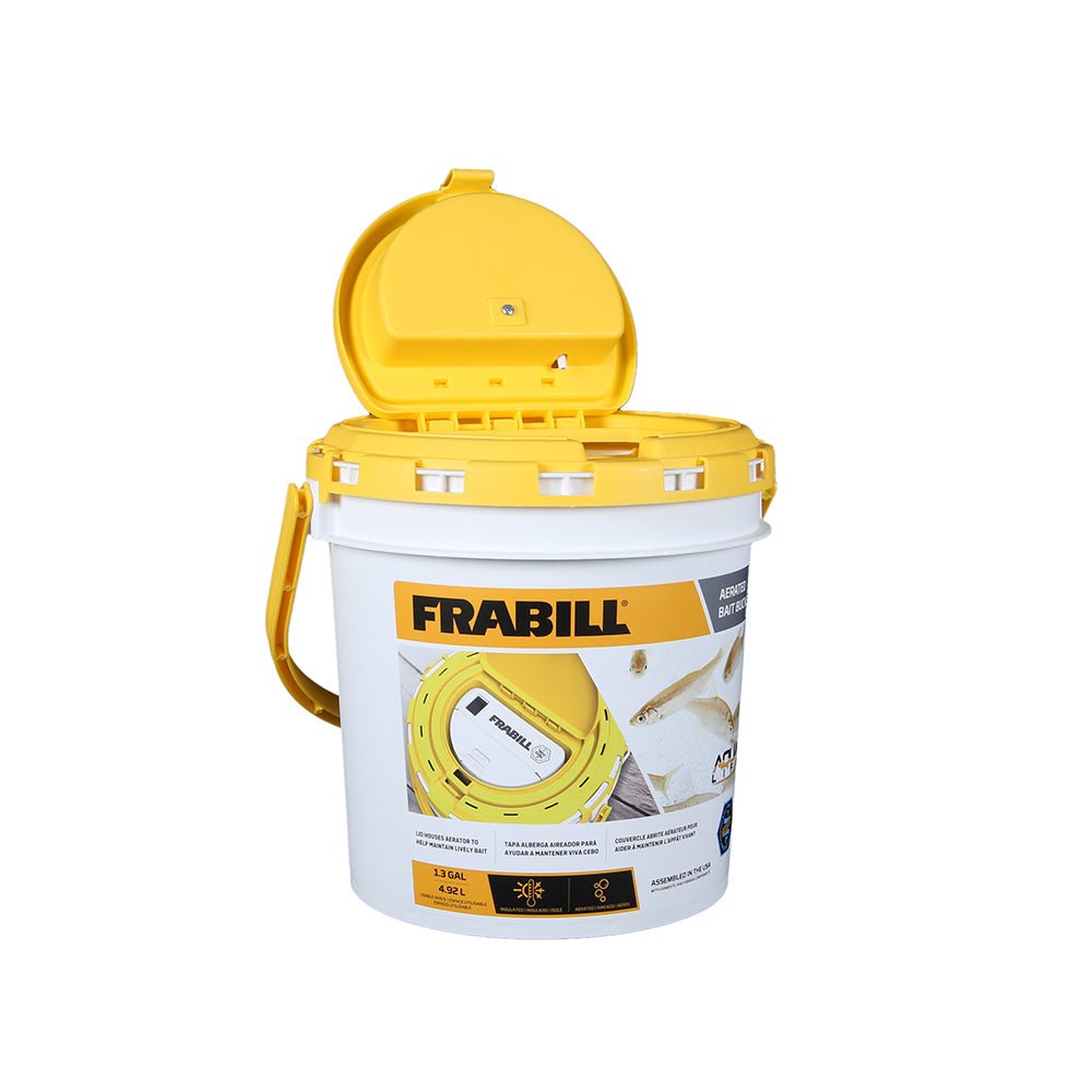 Frabill Dual Fish Bait Bucket w/Aerator Built-In [4825] - Houseboatparts.com