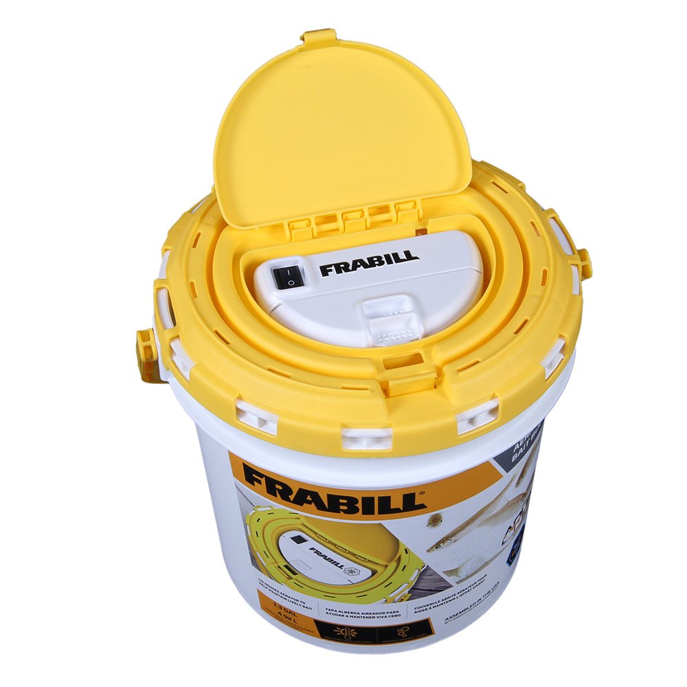 Frabill Dual Fish Bait Bucket w/Aerator Built-In [4825] - Houseboatparts.com