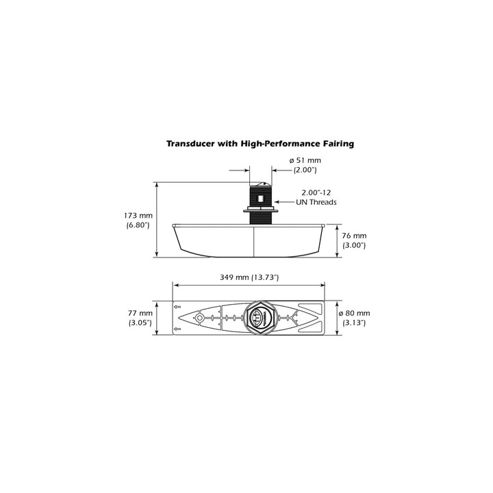 Airmar B785C - M CHIRP Bronze Thru - Hull w/Fairing Block - 600W [B785C - M - MM] - Houseboatparts.com