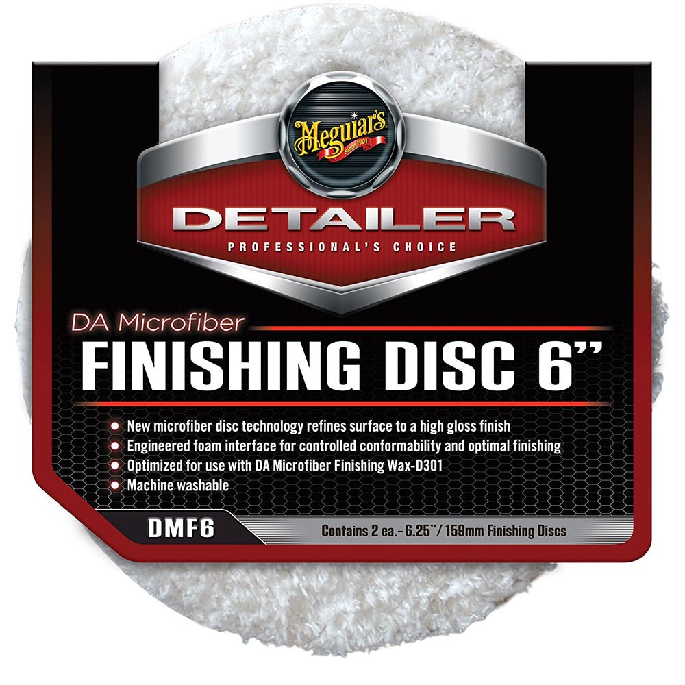 Meguiars DA Microfiber Finishing Disc - 6" - 2-Pack [DMF6] - Houseboatparts.com