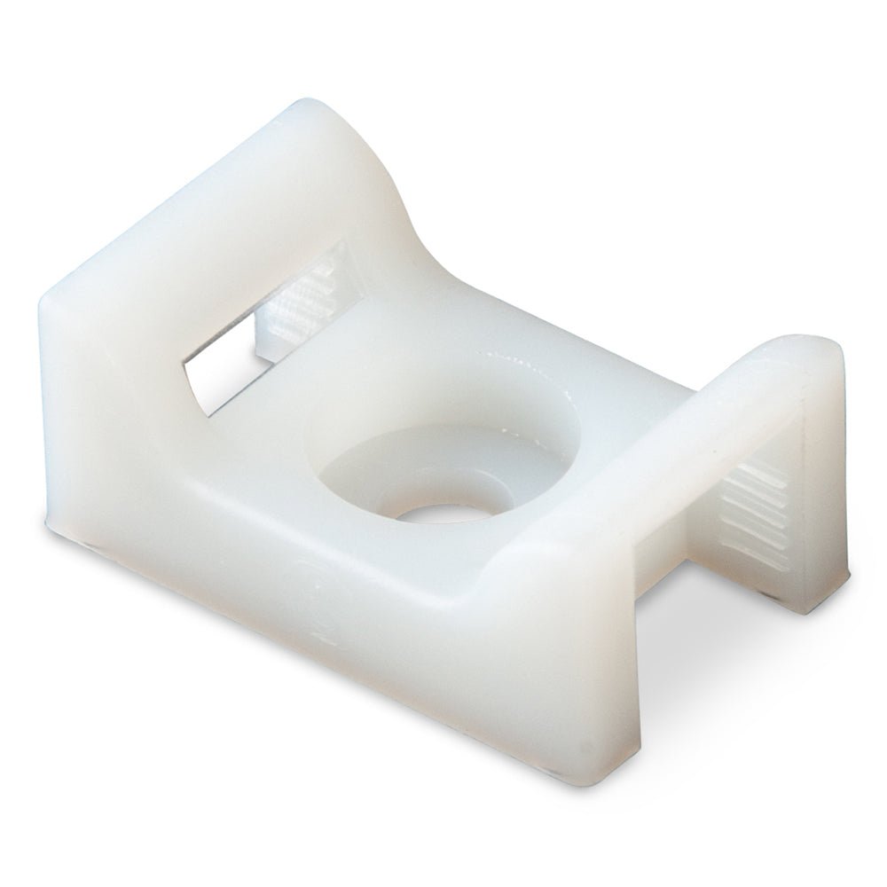 Ancor Cable Tie Mount - Natural - #8 Screw - 100 Pieces Per Bag [199232] - Houseboatparts.com