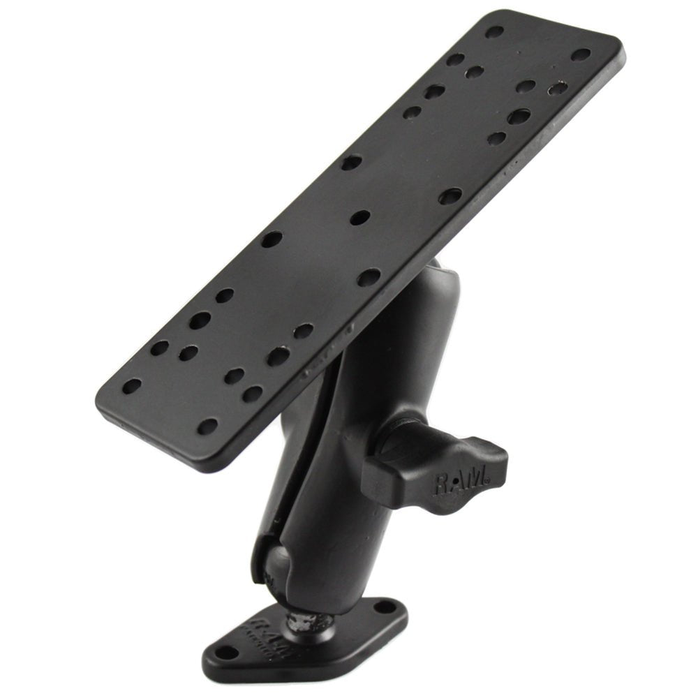 RAM Mount 1" Ball Mount w/6.25" X 2" Rectangle Base Diamond Base [RAM-B-111-238U] - Houseboatparts.com