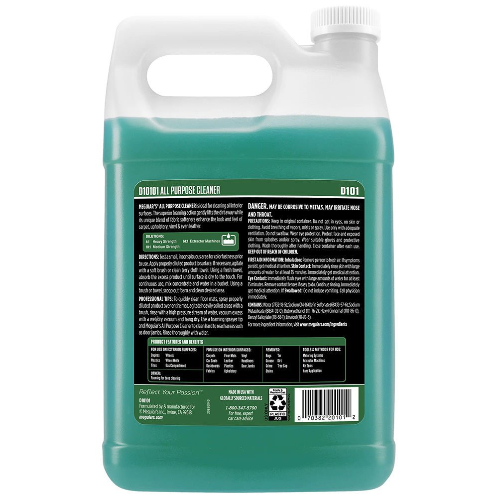 Meguiars Detailer All Purpose Cleaner - 1 - Gallon *Case of 4* [D10101CASE] - Houseboatparts.com