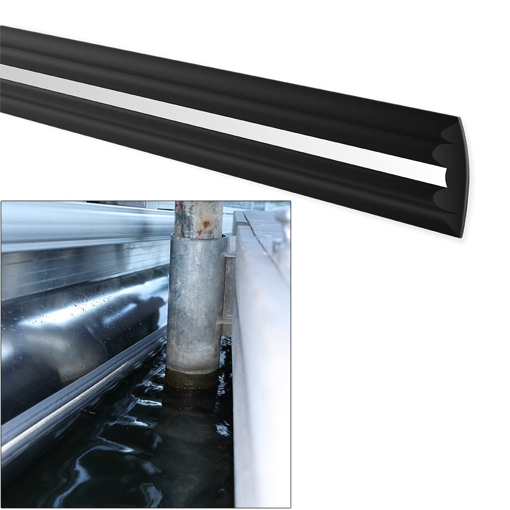 Megaware PontoonGuard - 32 Kit - (2) 16 Guards f/Pontoon Up To 21 - Black [30232] - Houseboatparts.com