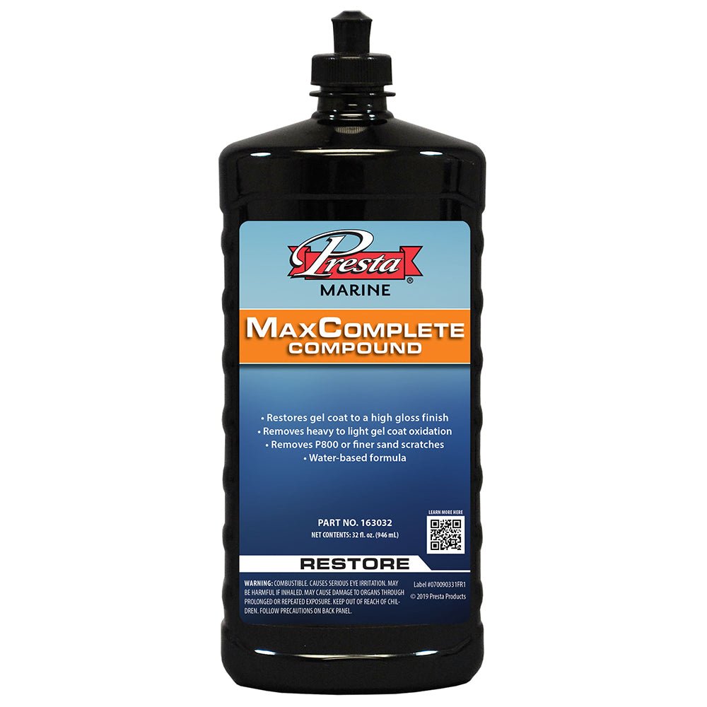 Presta MaxComplete Compound - 32oz [163032] - Houseboatparts.com