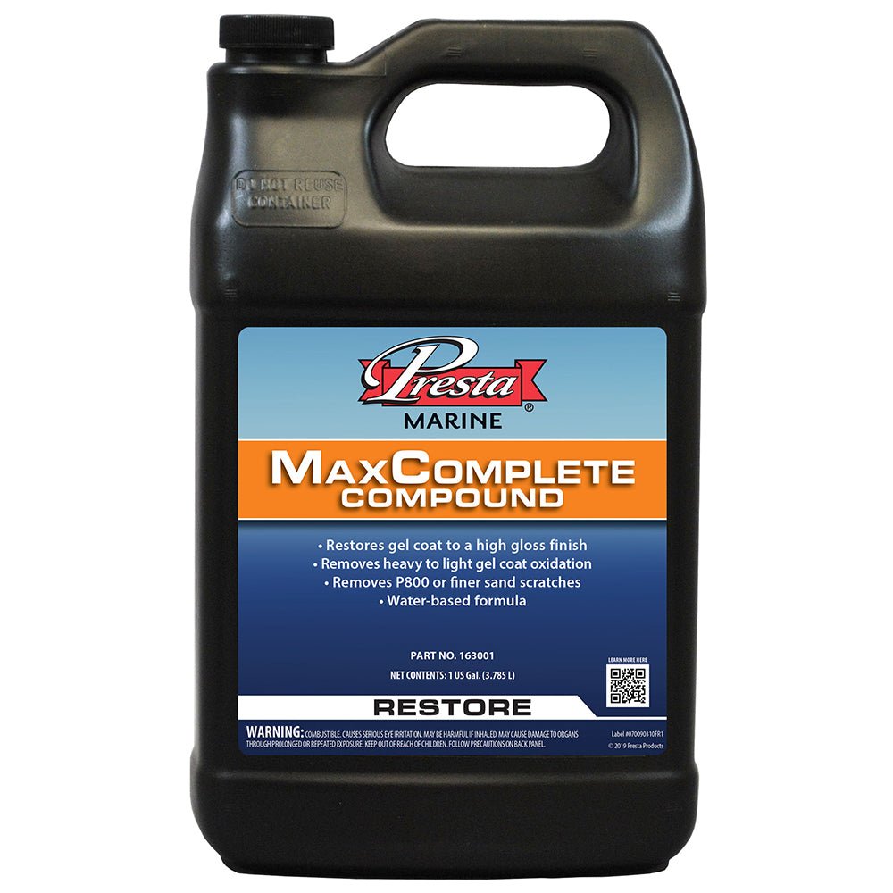 Presta MaxComplete Compound - 1-Gallon [163001] - Houseboatparts.com