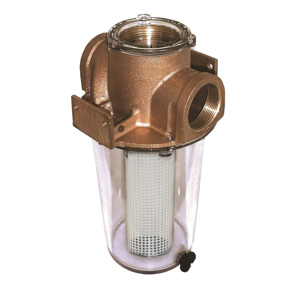 GROCO ARG-500 Series 1/2" Raw Water Strainer w/Non-Metallic Plastic Basket [ARG-500-P] - Houseboatparts.com