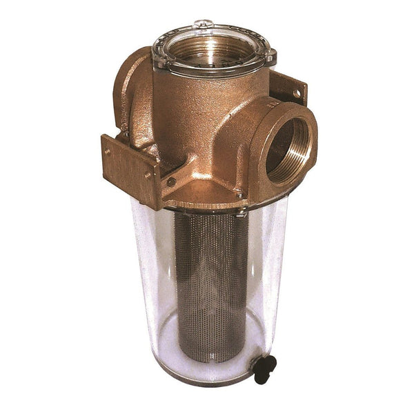 GROCO ARG-500 Series 1/2" Raw Water Strainer w/Stainless Steel Basket [ARG-500-S] - Houseboatparts.com