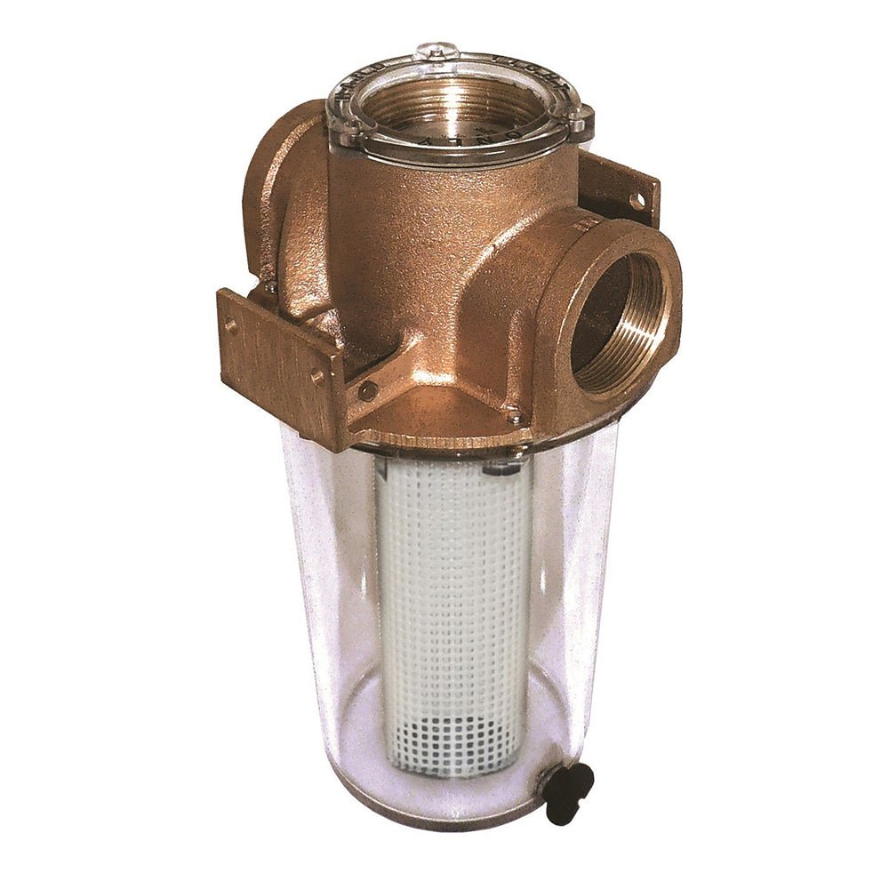GROCO ARG-1500 Series 1-1/2" Raw Water Strainer w/Non-Metallic Plastic Basket [ARG-1500-P] - Houseboatparts.com