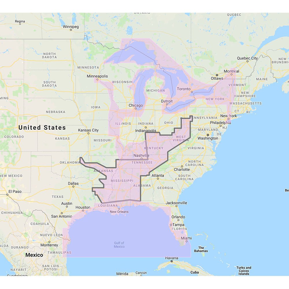 Furuno Gulf of Mexico, Great Lakes Rivers - Vector Chart Standard Resolution Satellite Photos f/Part of the Great Lakes - Unlock Code [MM3-VNA-023] - Houseboatparts.com