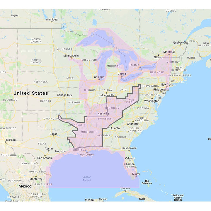 Furuno Gulf of Mexico, Great Lakes Rivers - Vector Chart Standard Resolution Satellite Photos f/Part of the Great Lakes - Unlock Code [MM3-VNA-023] - Houseboatparts.com