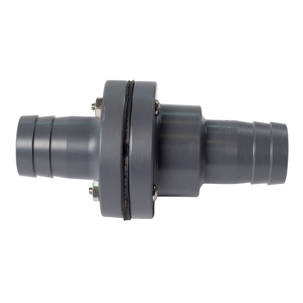 FATSAC 1-1/8" Barbed In-Line Check Valve w/O-Rings f/Auto Ballast System [W755] - Houseboatparts.com