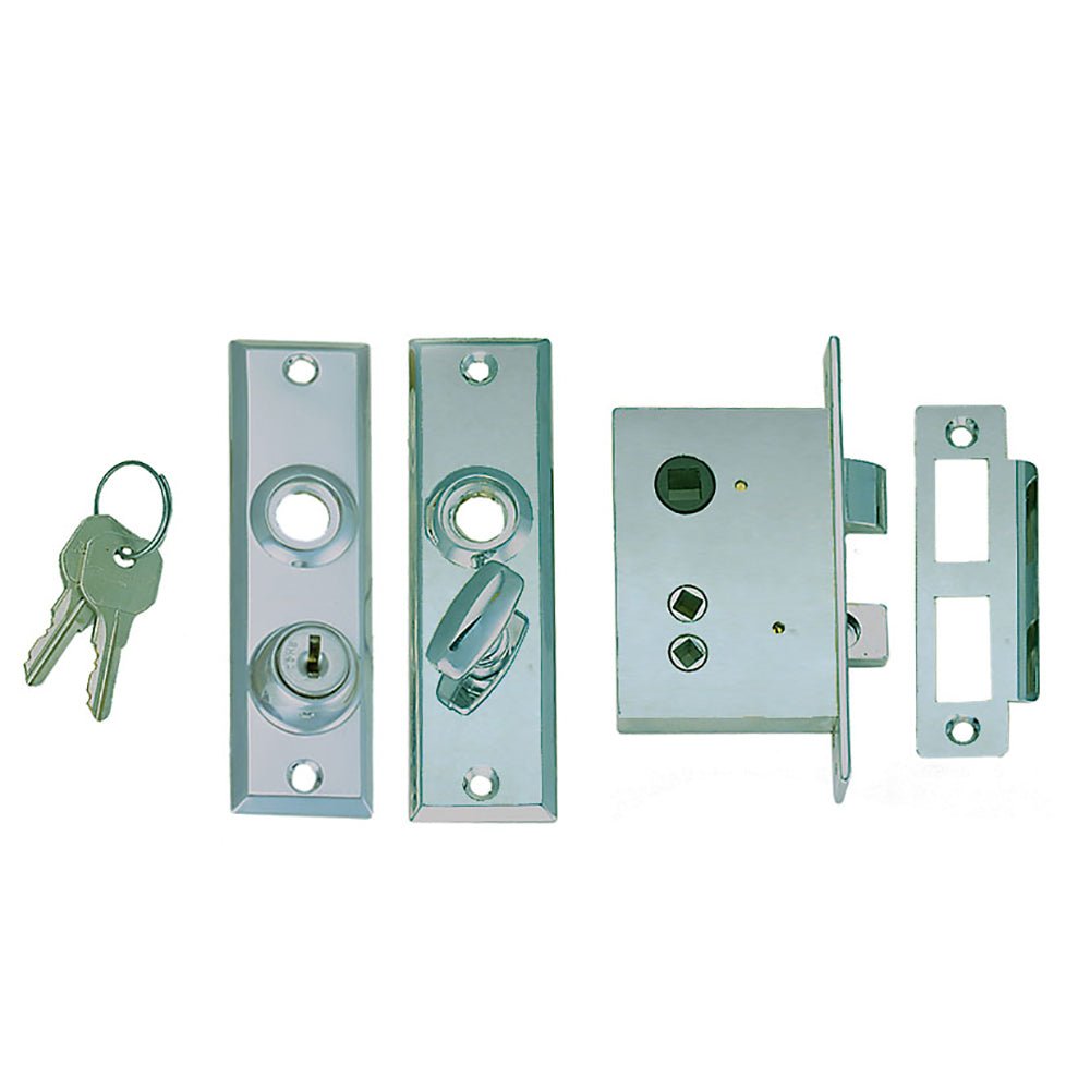 Perko Mortise Lock Set w/Bolt [0927DP0CHR] - Houseboatparts.com