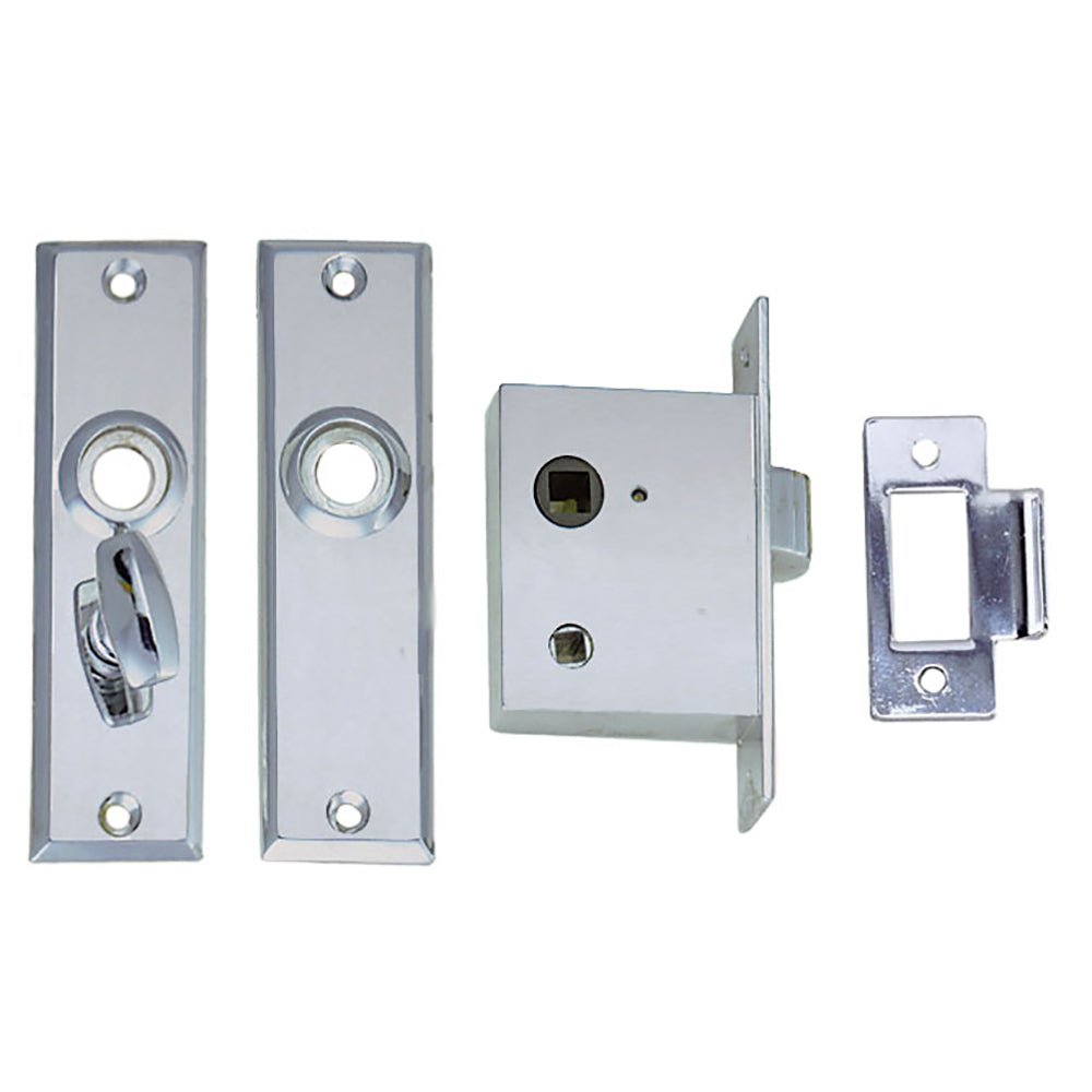 Perko Mortise Latch Set w/Turn Button [0960DP0CHR] - Houseboatparts.com