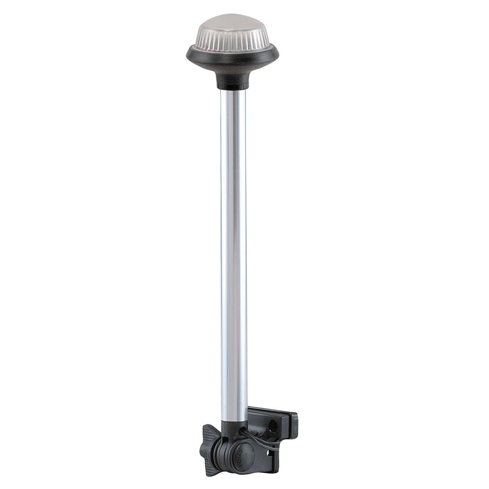 Perko Fold Down All-Round Frosted Globe Pole Light - Horizontal Mount - White [1634DP0CHR] - Houseboatparts.com