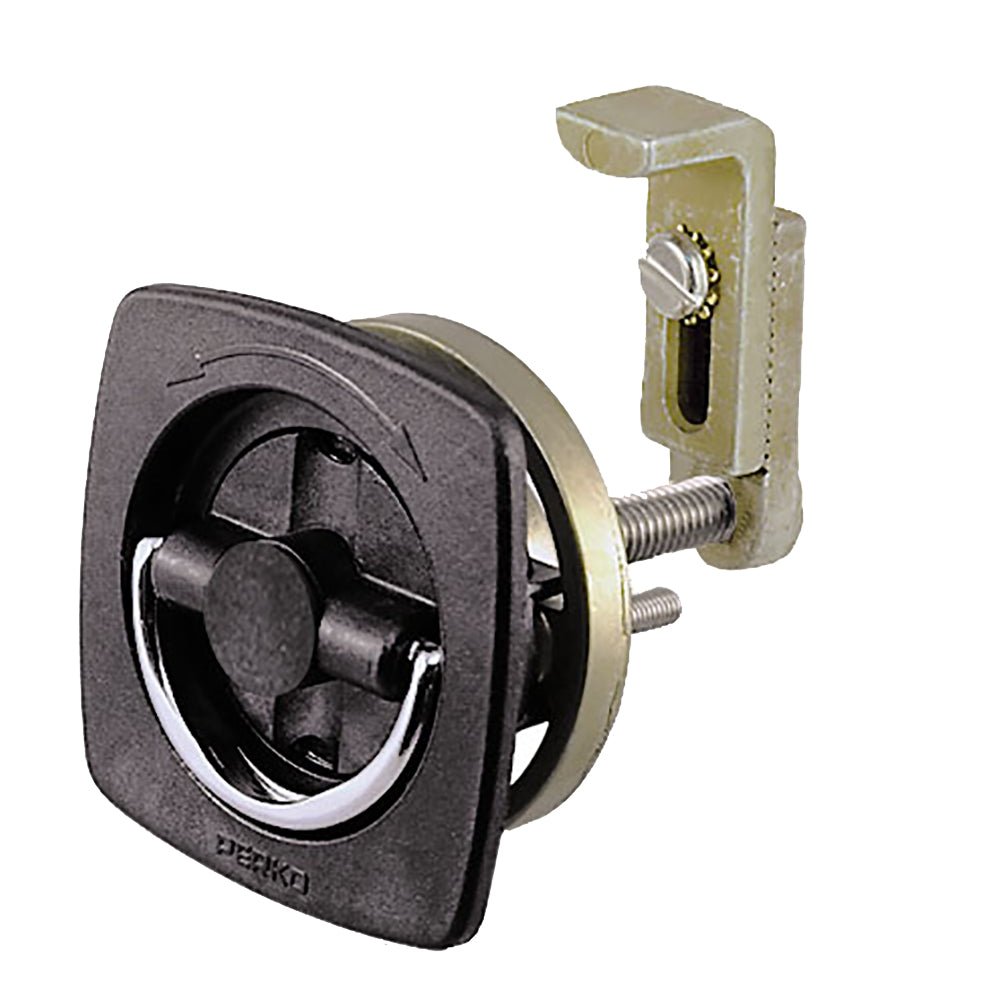 Perko Flush Latch - Non-Locking - 2.5" x 2.5" w/Offset Adjustable Cam Bar [0932DP2BLK] - Houseboatparts.com