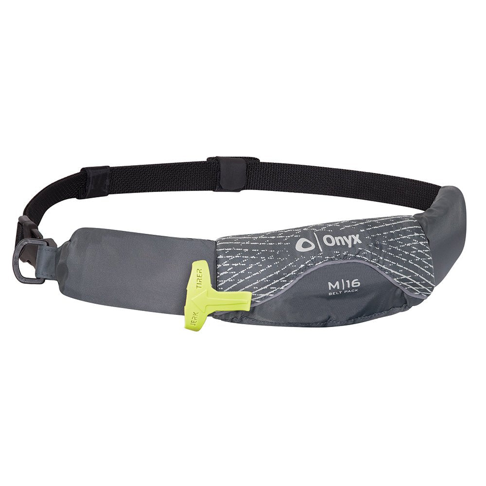 Onyx M-16 Manual Inflatable Belt Pack (PFD) - Grey [130900-701-004-19] - Houseboatparts.com