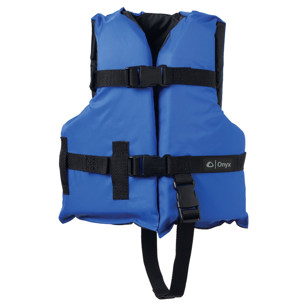 Onyx Nylon General Purpose Life Jacket - Child 30-50lbs - Blue [103000-500-001-12] - Houseboatparts.com