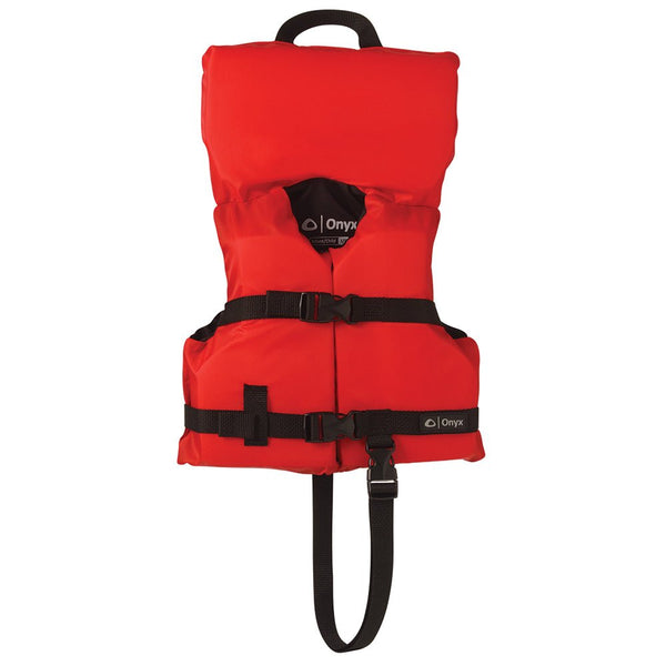 Onyx Nylon General Purpose Life Jacket - Infant/Child Under 50lbs - Red [103000-100-000-12] - Houseboatparts.com