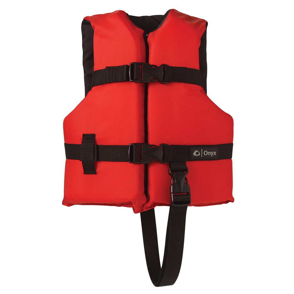 Onyx Nylon General Purpose Life Jacket - Child 30-50lbs - Red [103000-100-001-12] - Houseboatparts.com