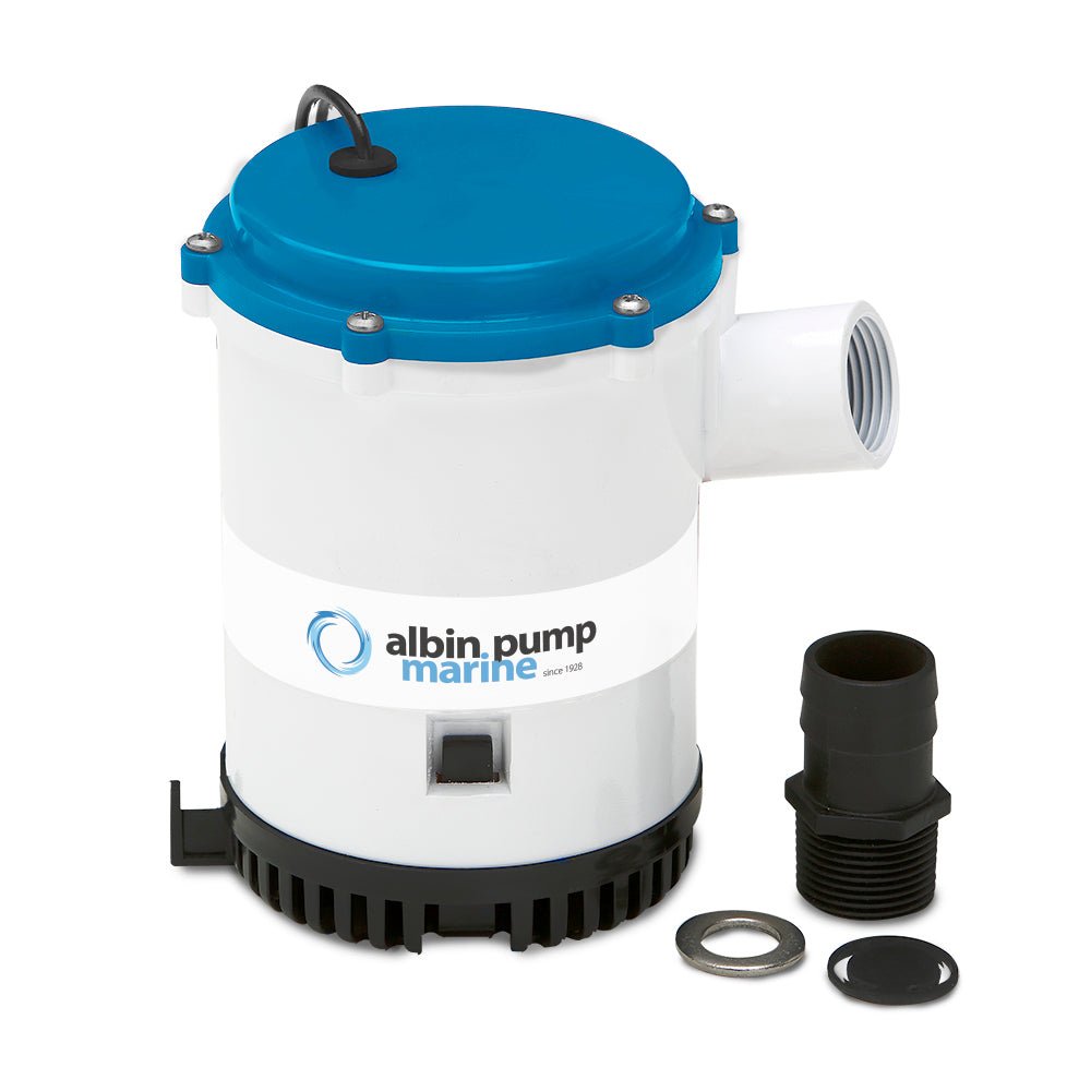 Albin Group Bilge Pump Heavy Duty 1750 GPH - 12V [01-03-011] - Houseboatparts.com