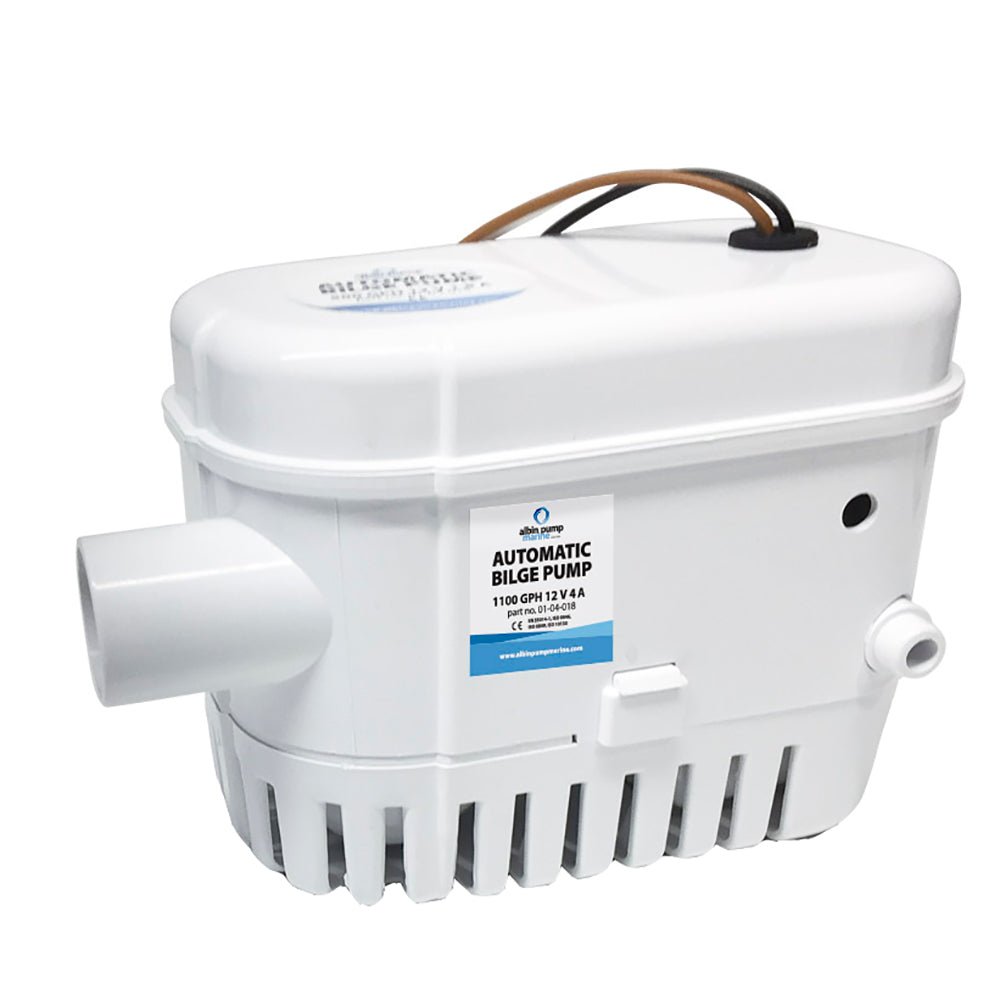 Albin Group Automatic Bilge Pump 1100 GPH - 12V [01-04-018] - Houseboatparts.com