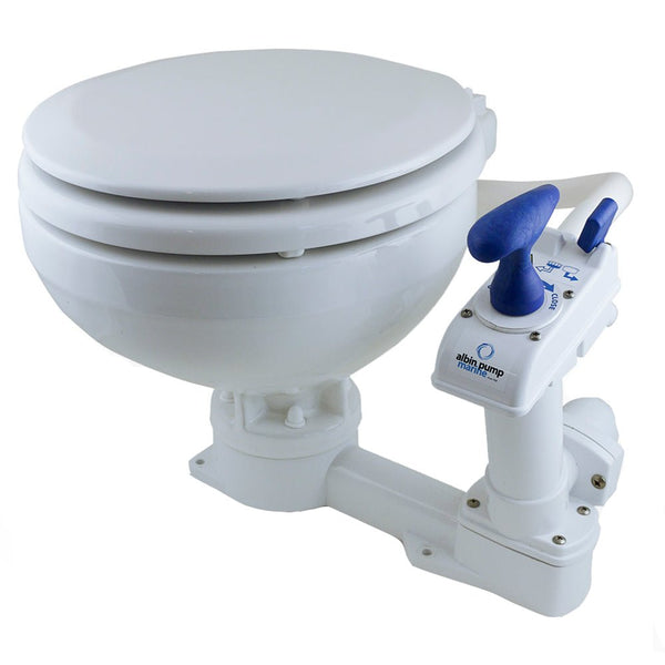 Albin Group Marine Toilet Manual Compact Low [07-01-003] - Houseboatparts.com