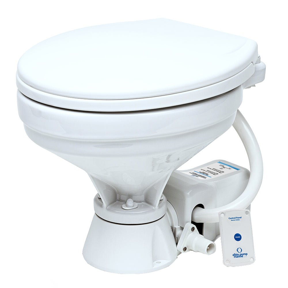 Albin Group Marine Toilet Standard Electric EVO Comfort - 12V [07-02-006] - Houseboatparts.com