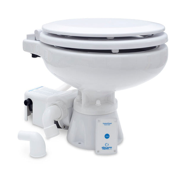 Albin Group Marine Toilet Standard Electric EVO Compact Low - 12V [07-02-008] - Houseboatparts.com