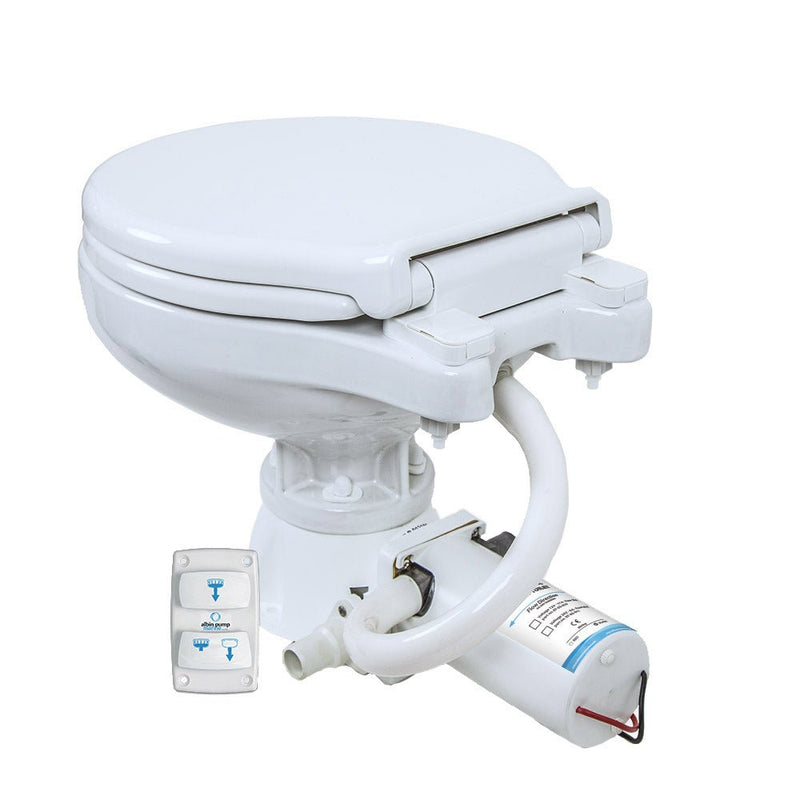 Albin Group Marine Toilet Silent Electric Compact - 12V [07-03-010] - Houseboatparts.com