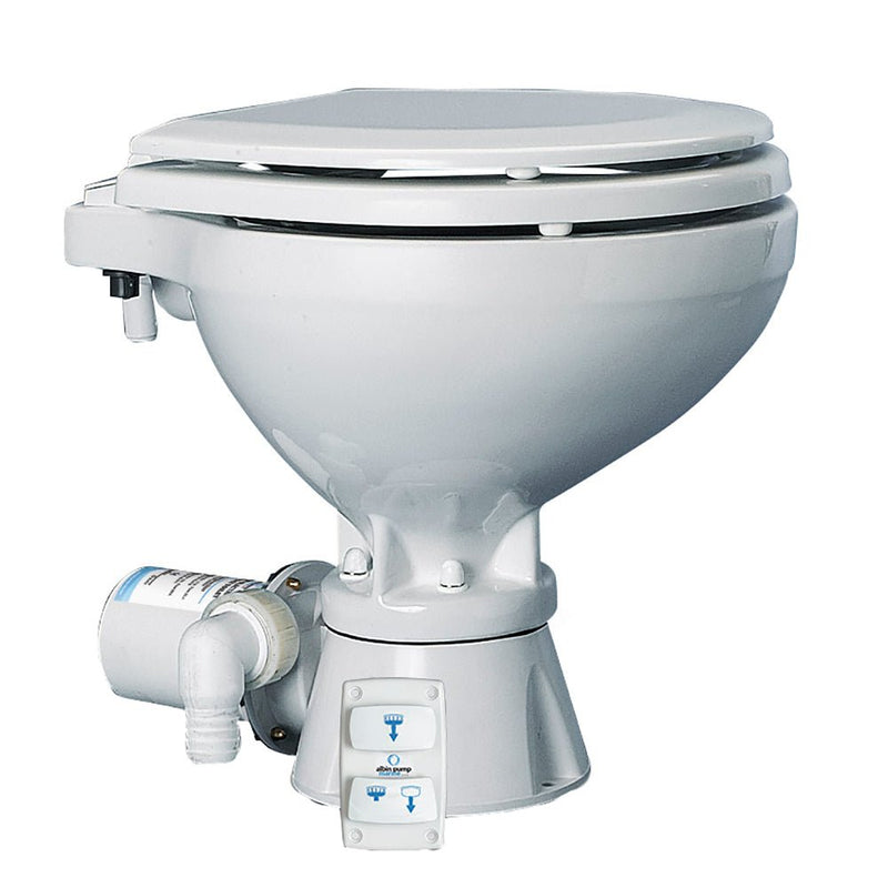 Albin Group Marine Toilet Silent Electric Compact - 12V [07-03-010] - Houseboatparts.com