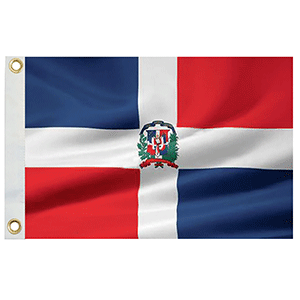 Taylor Made Dominican Republic Flag 12" x 18" Nylon [93070] - Houseboatparts.com