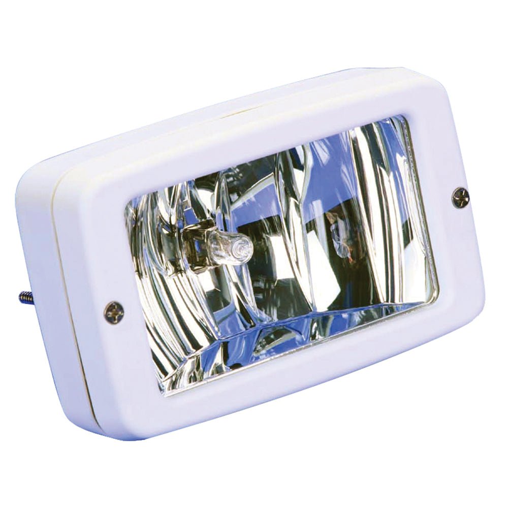 Marinco Flush Mount Halogen Deck Lamp - 12V - 55W - White [ML-005NWW] - Houseboatparts.com