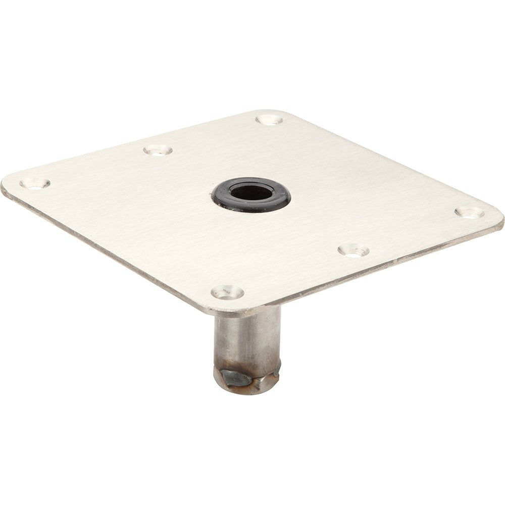 Attwood SWIVL-EZE 7x7 LockN-Pin Zinc Plated Steel 3/4" Pin Base [SP-67739-T] - Houseboatparts.com