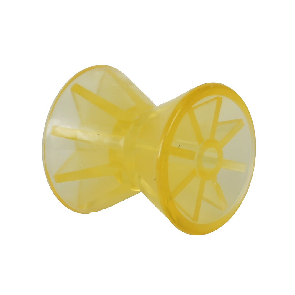 C.E. Smith Bow Roller - Yellow PVC - 4" x 1/2" ID [29543] - Houseboatparts.com