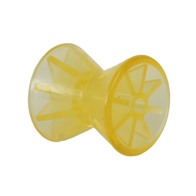 C.E. Smith Bow Roller - Yellow PVC - 4" x 1/2" ID [29543] - Houseboatparts.com
