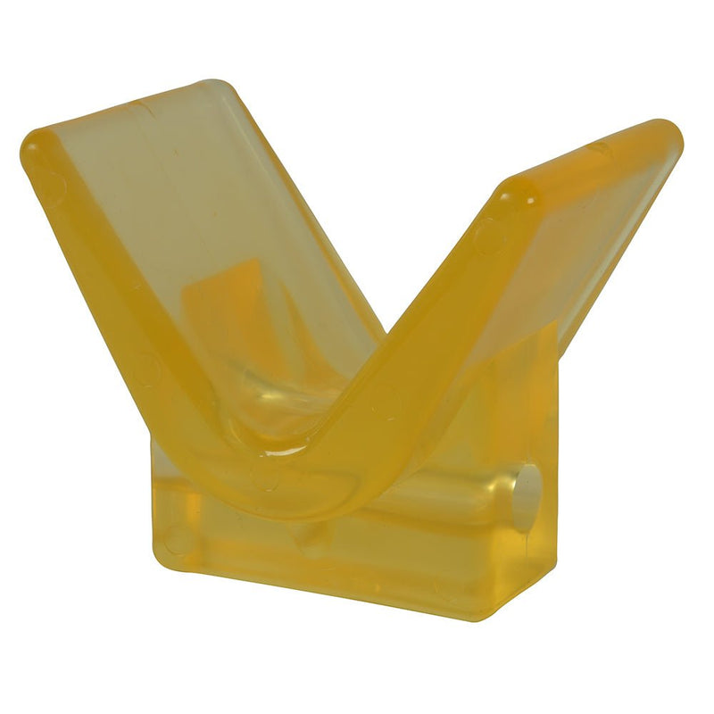 C.E. Smith Y-Stop 3" x 3" - 1/2" ID Yellow PVC [29554] - Houseboatparts.com