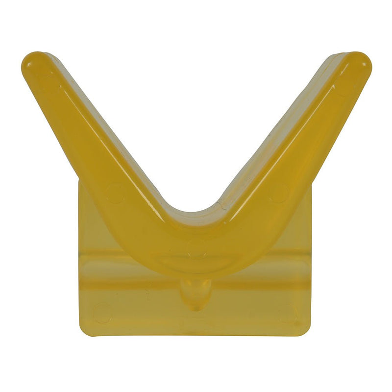 C.E. Smith Y-Stop 3" x 3" - 1/2" ID Yellow PVC [29554] - Houseboatparts.com