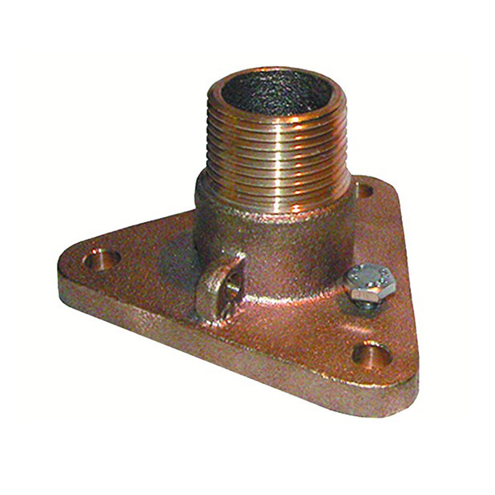 GROCO 3/4" Bronze NPS to NPT Flange Adapter [IBVF-750] - Houseboatparts.com