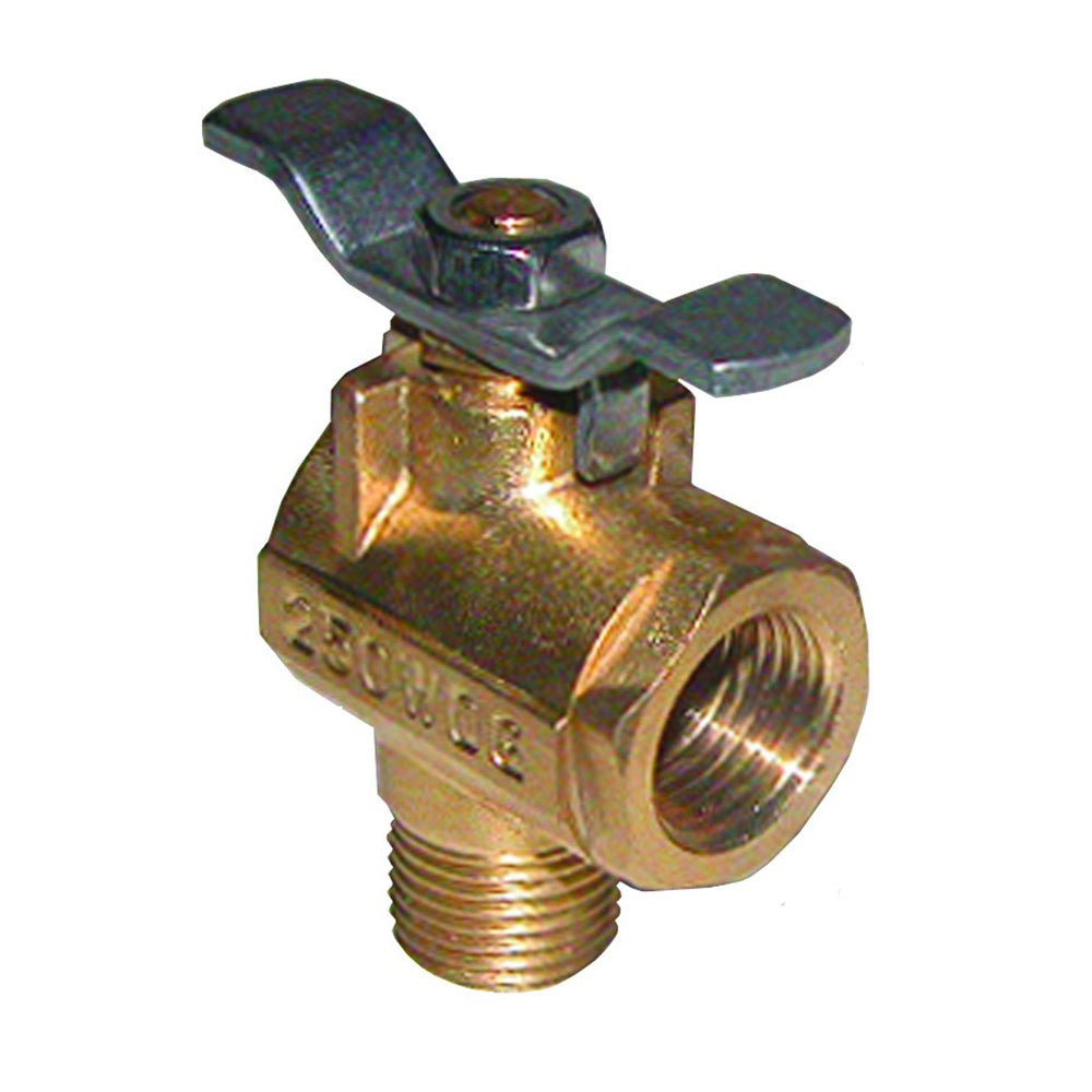 GROCO 1/2" NPT 90 Bronze Fuel Valve [FV-590] - Houseboatparts.com