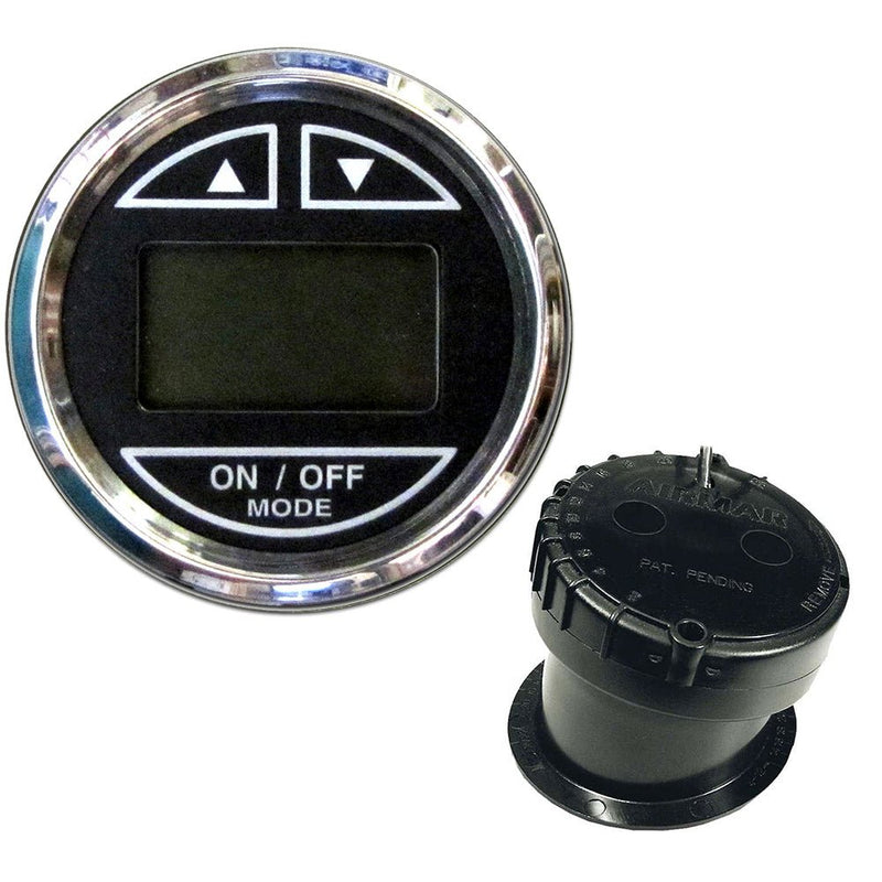 Faria Chesapeake Black 2" Depth Sounder w/In-Hull Transducer [13751] - Houseboatparts.com