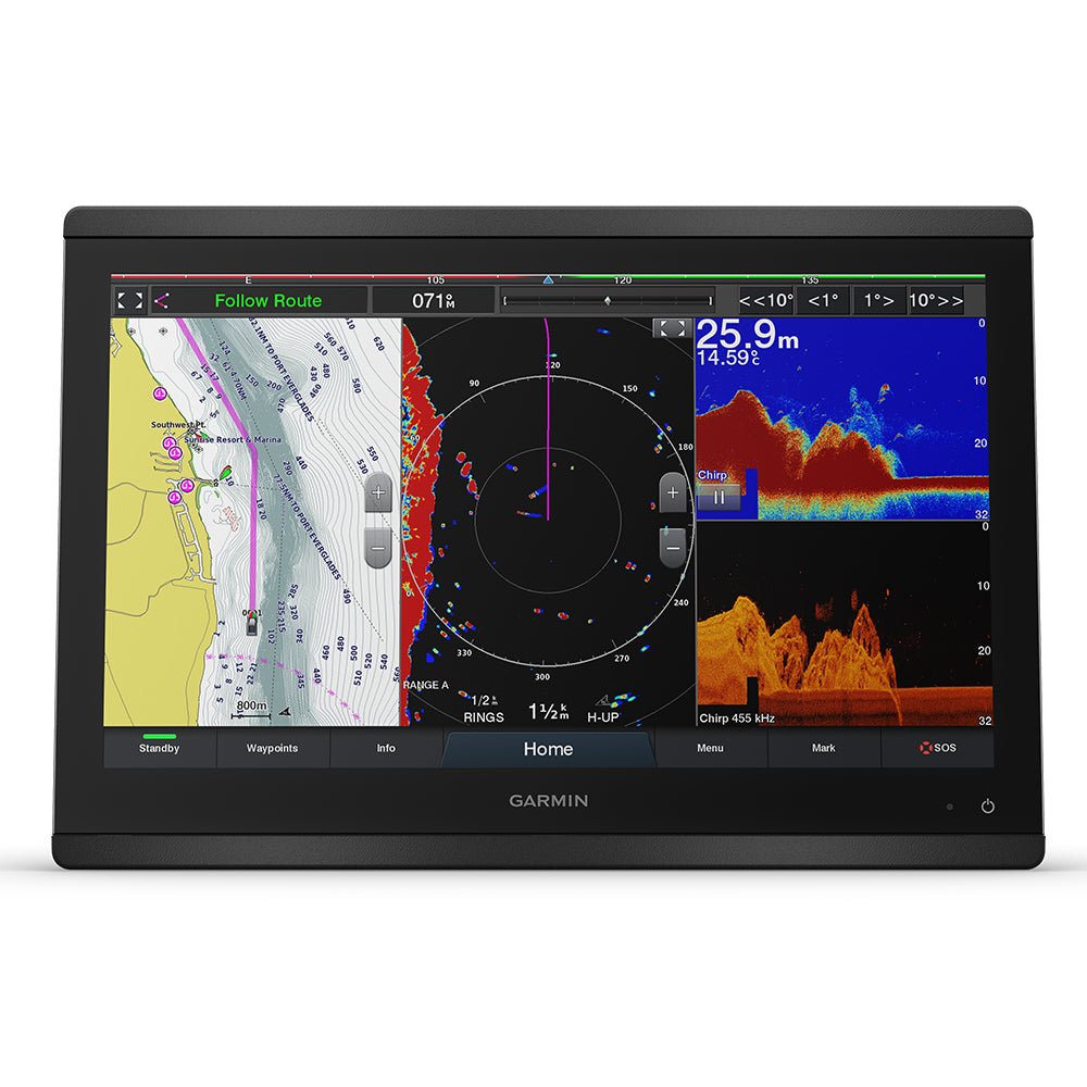 Garmin GPSMAP 8416xsv 16" Chartplotter/Sounder Combo w/Worldwide Basemap Sonar [010-02093-02] - Houseboatparts.com