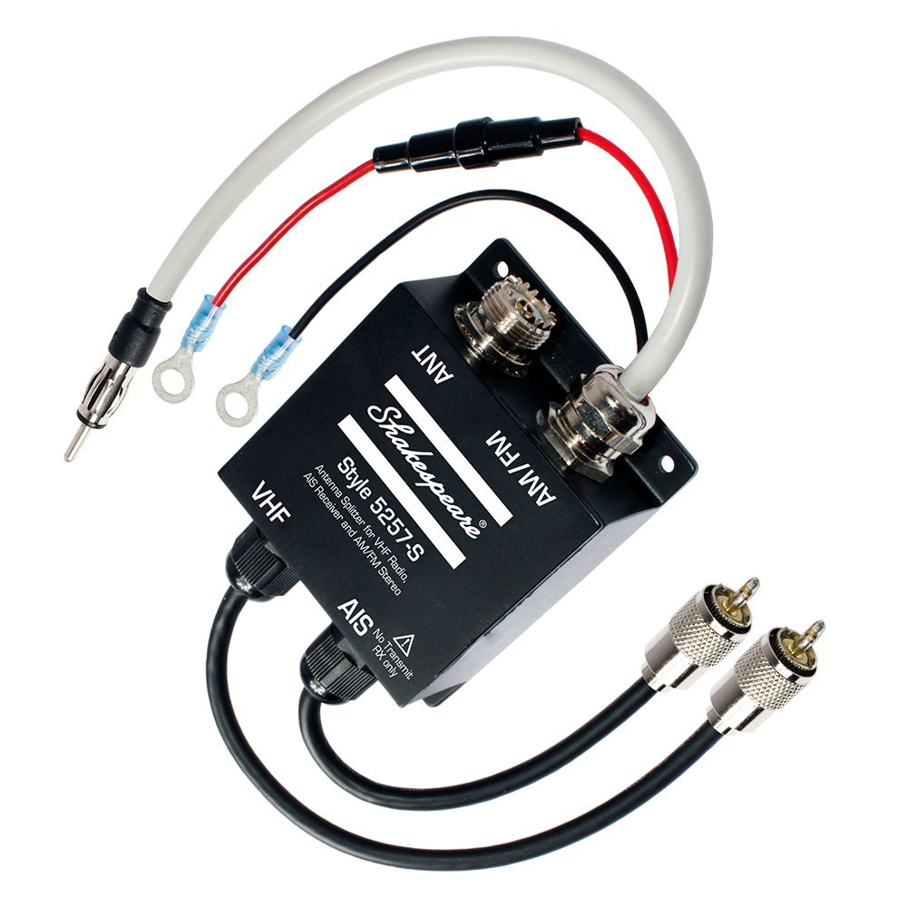 Shakespeare 5257-S Antenna Splitter f/VHF Radio, AIS Receiver AM/FM Stereo [5257-S] - Houseboatparts.com