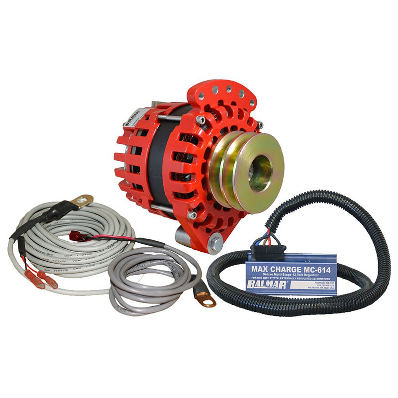 Balmar Alternator 1-2" Single Foot Dual V Pulley Regulator Temp Sensor - 170A Kit - 12V [XT-SF-170-DV-KIT] - Houseboatparts.com