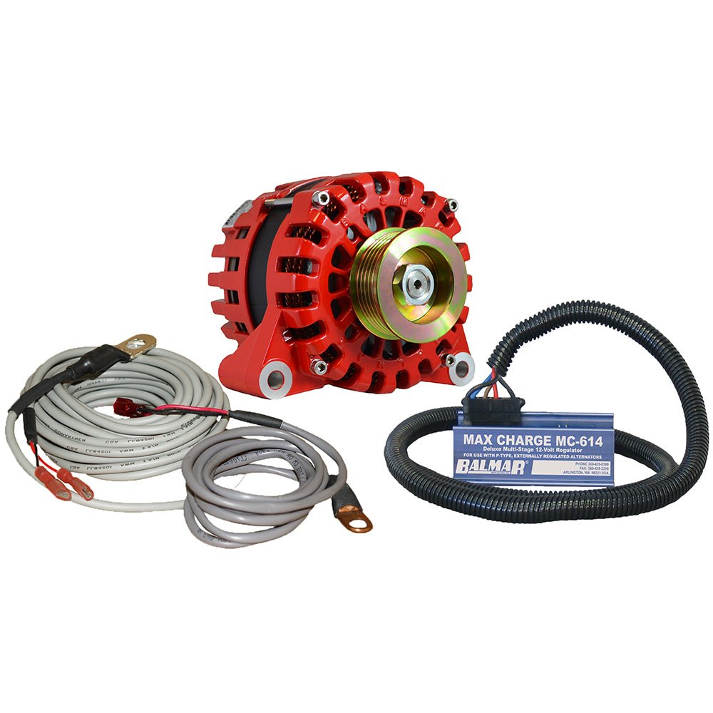 Balmar Alternator Vortec K6 Serpentine Pulley Regulator Temp Sensor - 170A - 12V [XT-VT-170-K6-KIT] - Houseboatparts.com