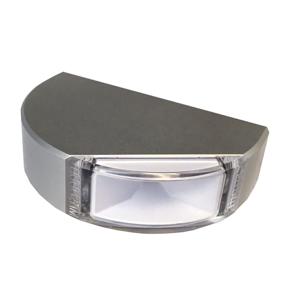 Lumitec Surface Mount Navigation Light - Classic Aluminum - Port Red [101577] - Houseboatparts.com