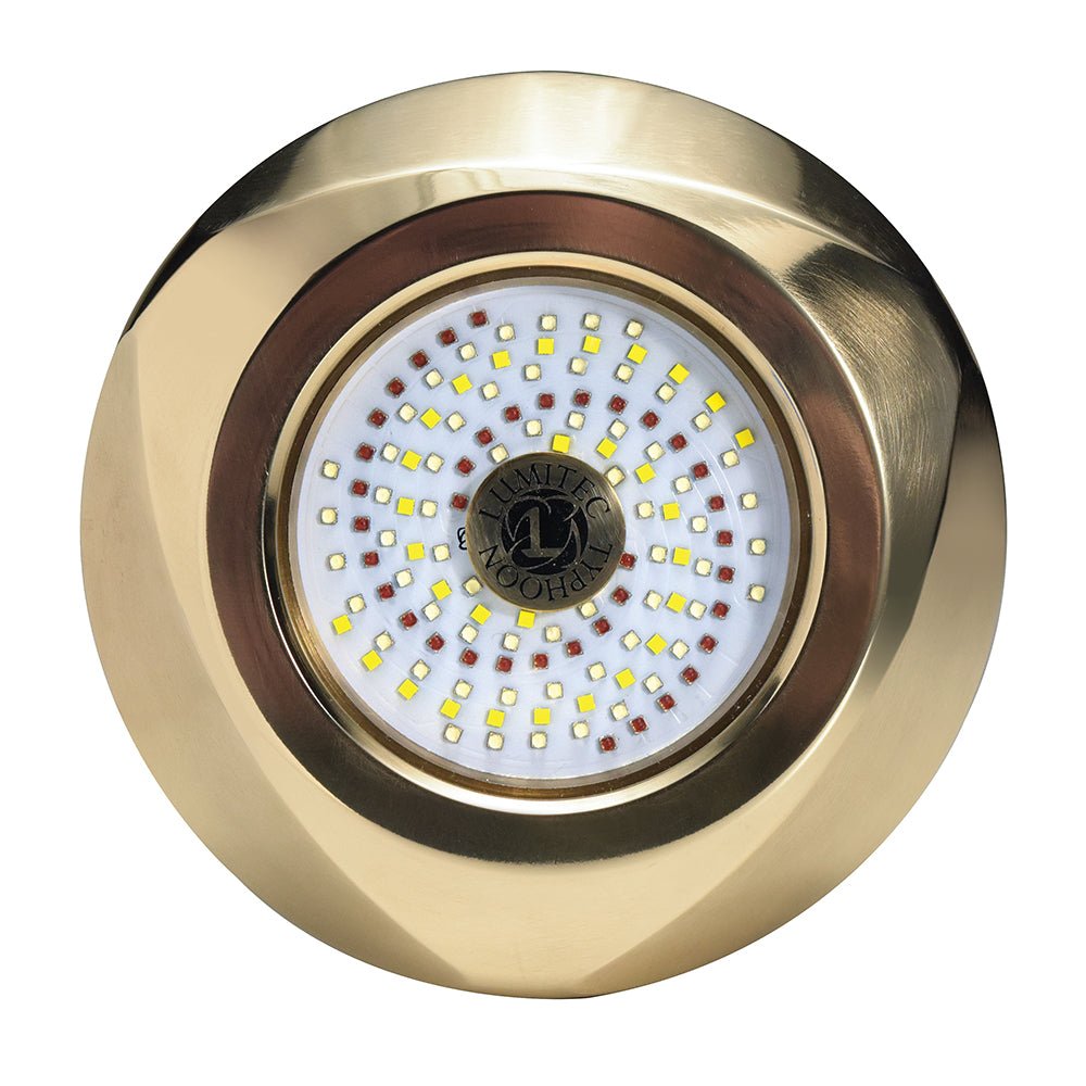 Lumitec SeaBlaze Typhoon Underwater Bronze Thru-Hull LED Light - White/Blue [101448] - Houseboatparts.com