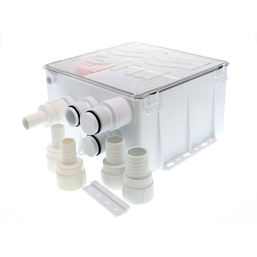 Rule Shower Drain Box w/800 GPH Pump - 12V [98B] - Houseboatparts.com