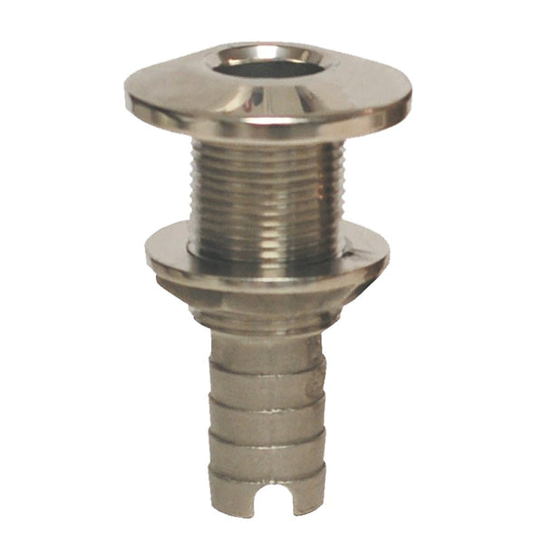GROCO Stainless Steel Hose Barb Thru-Hull Fitting - 1/2" [HTH-500-S] - Houseboatparts.com