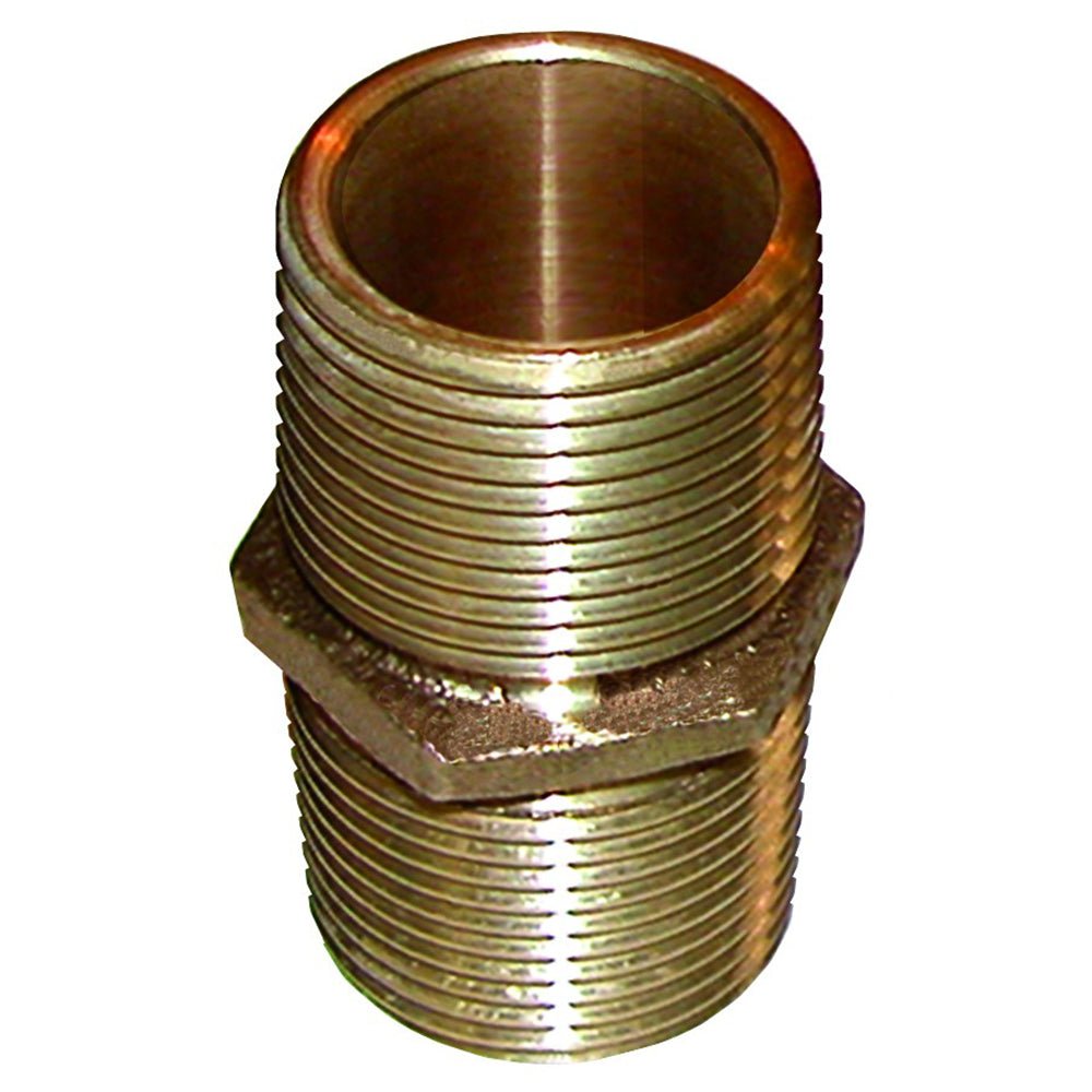 GROCO Bronze Pipe Nipple - 1/2" NPT [PN-500] - Houseboatparts.com